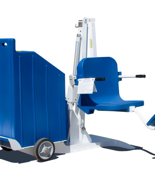 Portable Pro Pool Lift, CGI example in blue